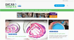 Desktop Screenshot of dicasetoques.com.br